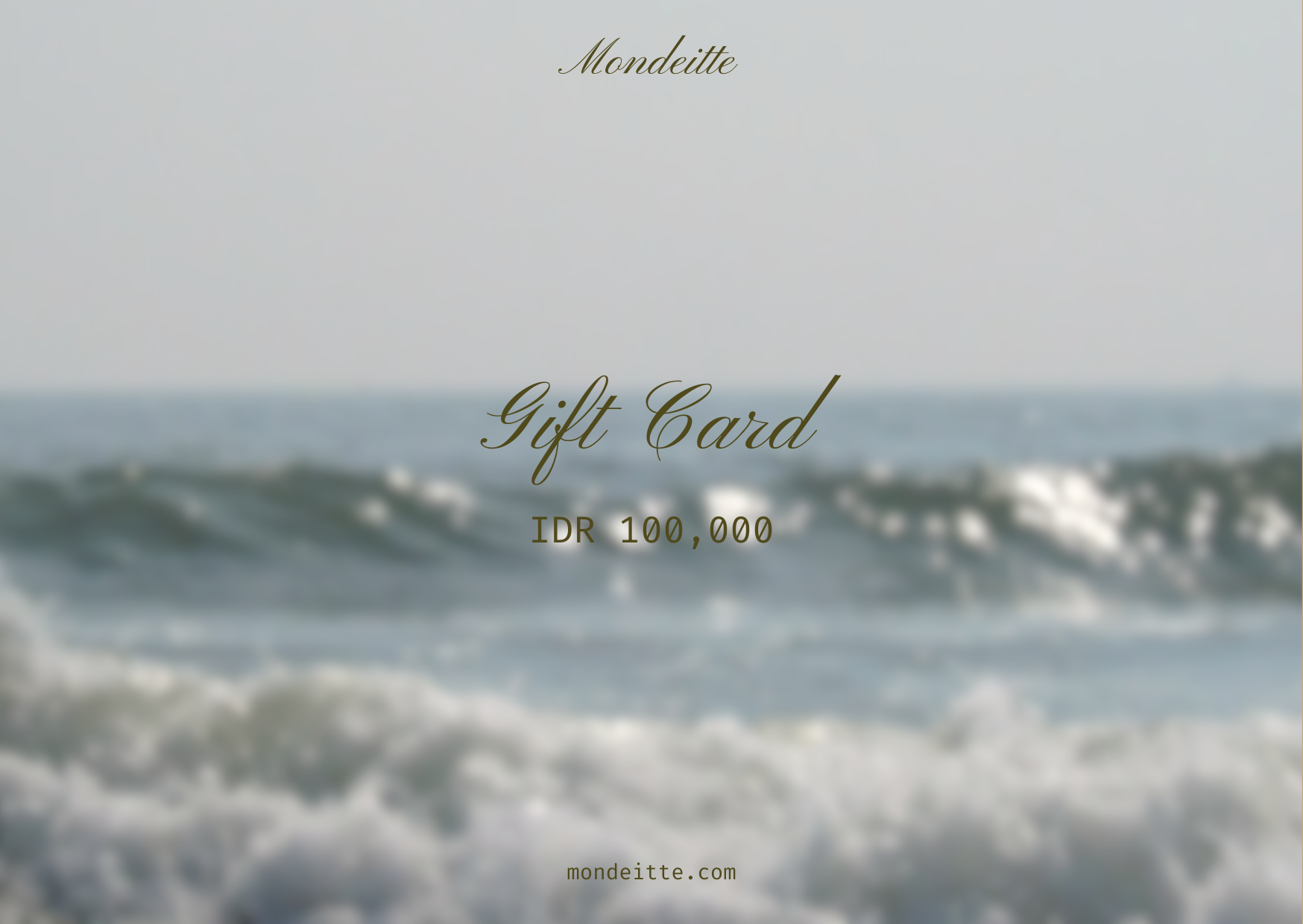 Mondeitte Jewelry Gift Card