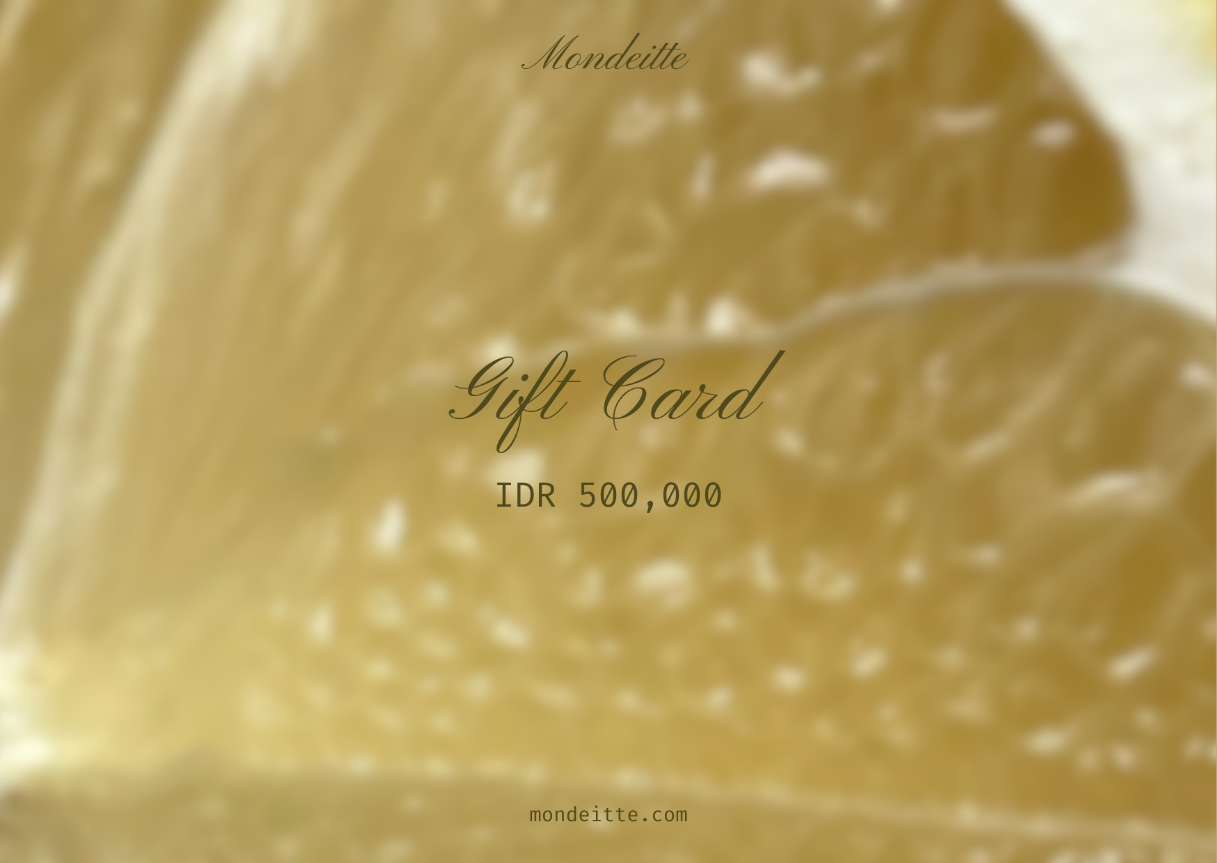 Mondeitte Jewelry Gift Card